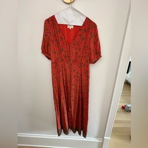 Sezane summer silk dress